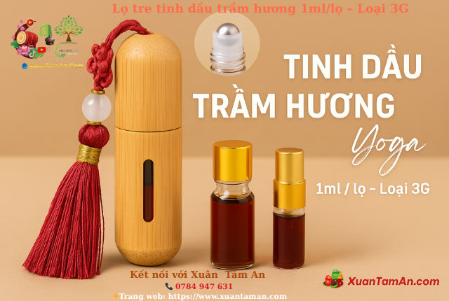 Tinh dầu trầm hương chai tre 1ml/chai – Loại 3G